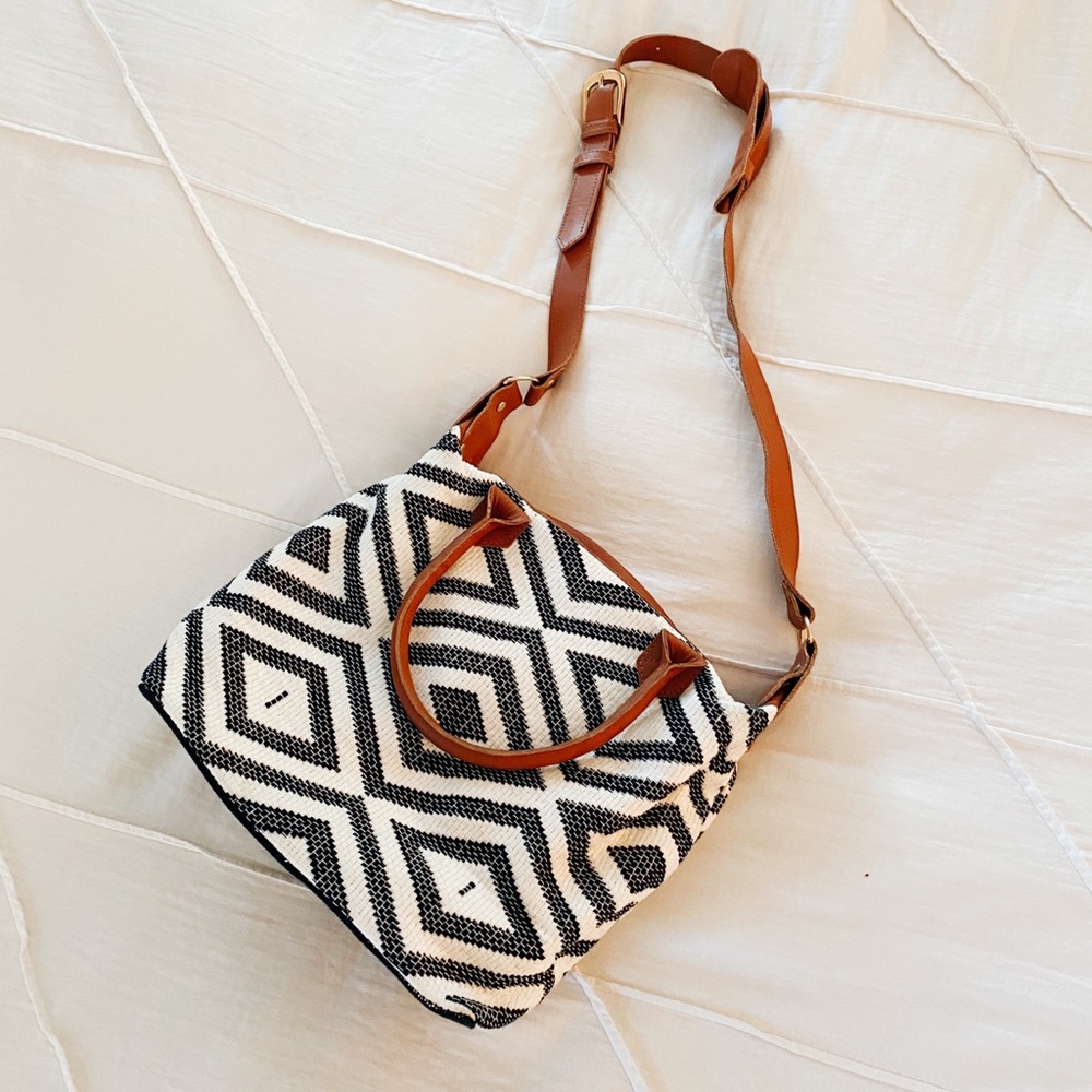Blue & White Shoulder Bag